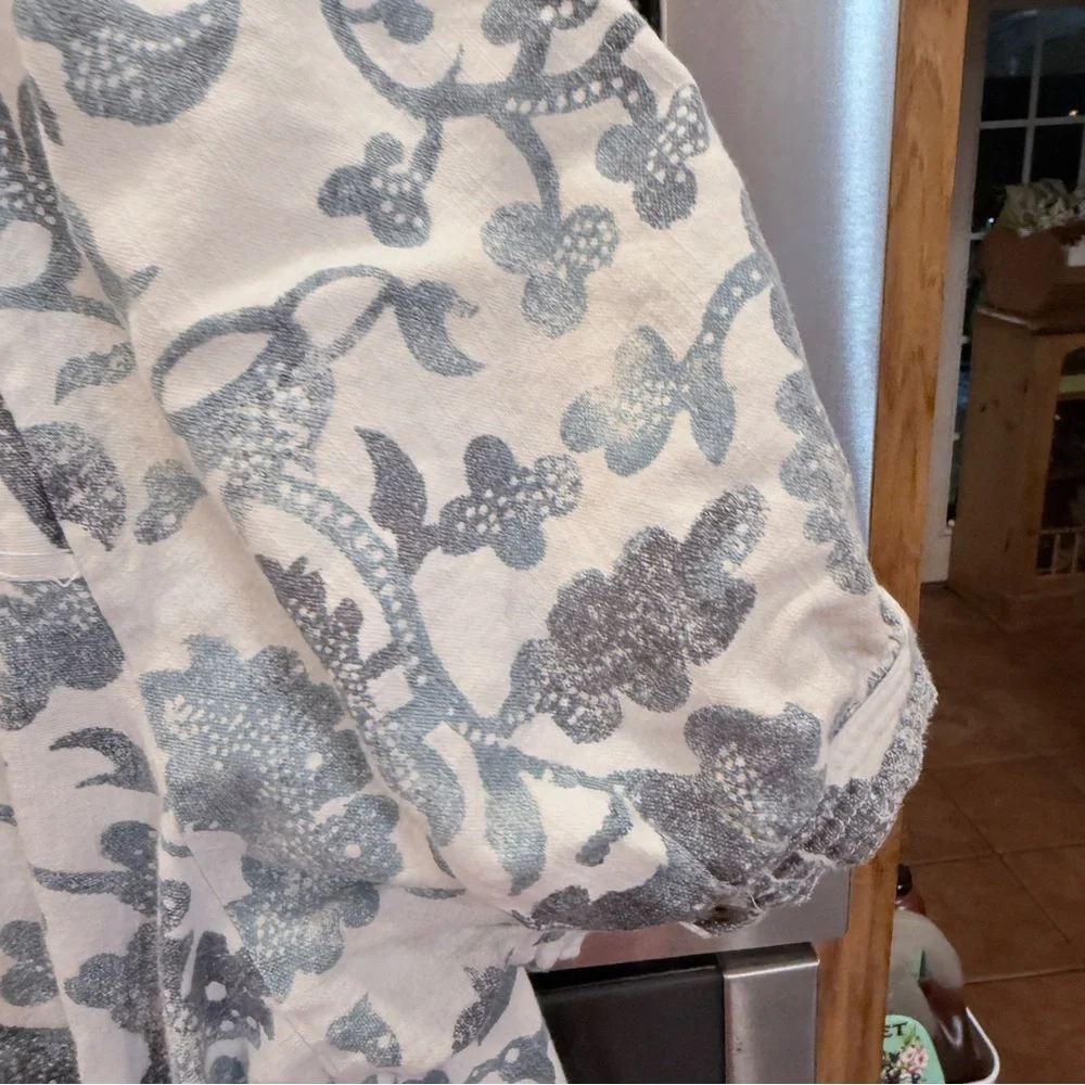 Pilcro by Anthropologie Puff Sleeve Dress/ with Frayed Hems XL - Picture 14 of 16